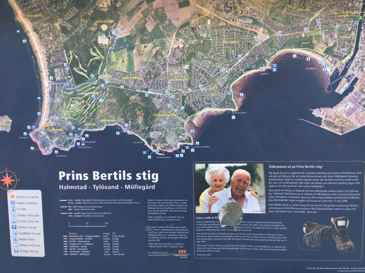Guide till Halmstads stränder - Prins Bertils stig