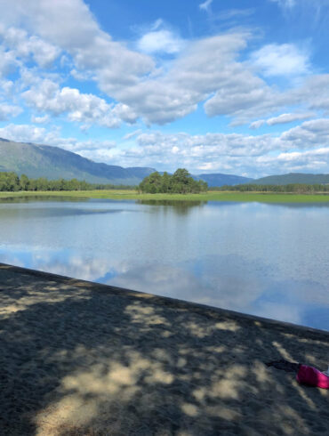 bada i ottsjön - ottsjö strandbad tälta med barn åre