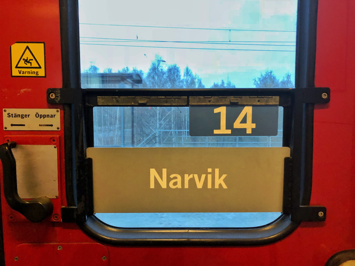 resa med nattåg SJ Narvik Umeå Åre 