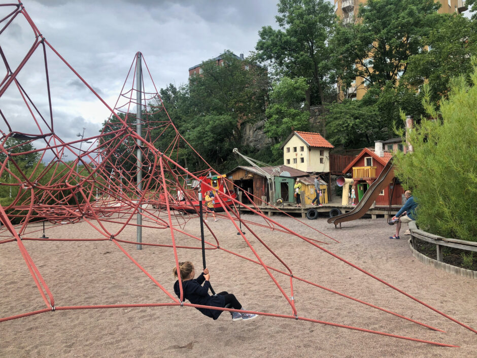 Anders Franzens park lekpark Hammarby sjöstad Henriksdal