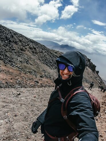 Utflykt Cotopaxi vandring mountainbike Ecuador höjdsjuka coca