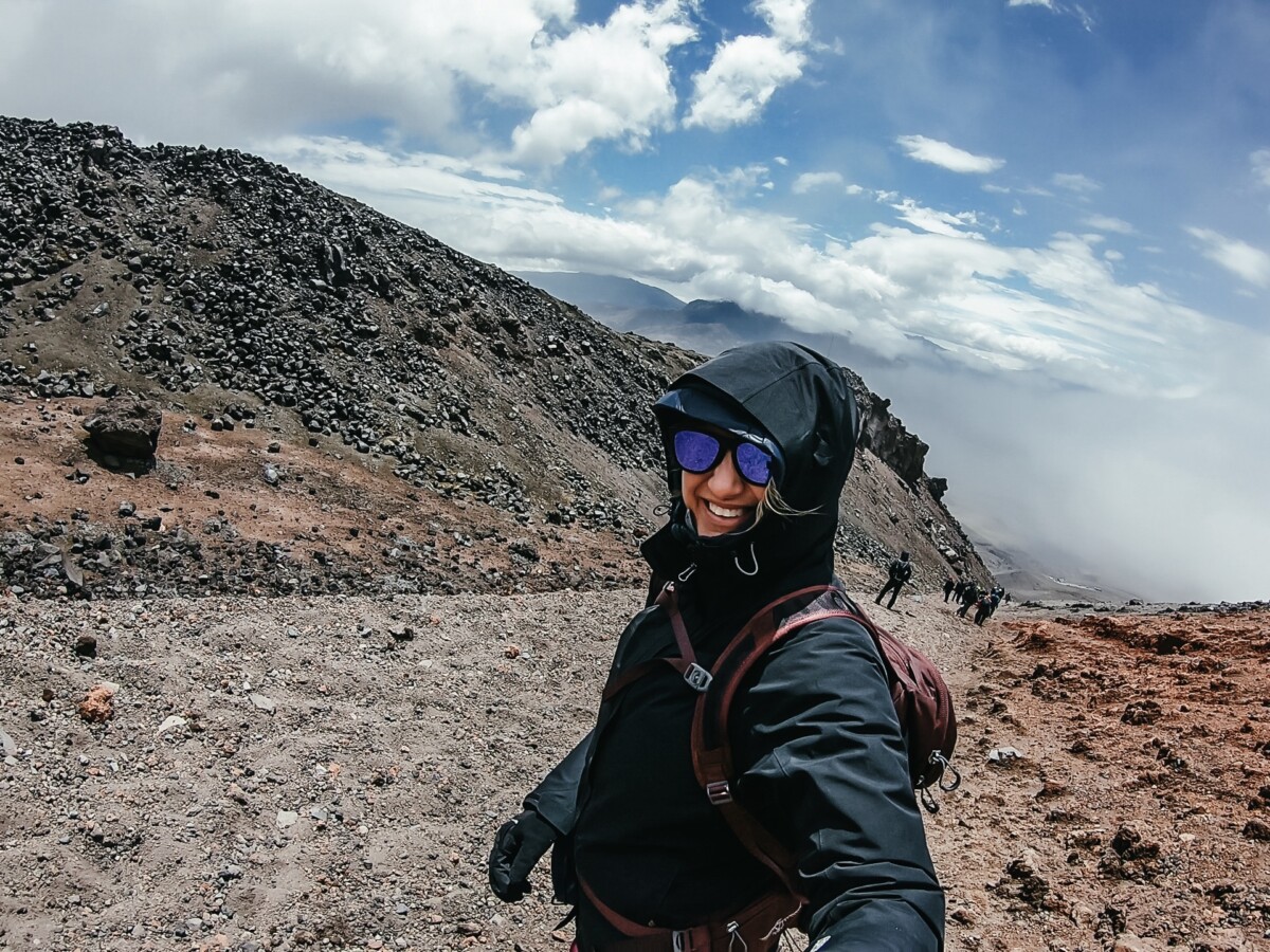 Utflykt Cotopaxi vandring mountainbike Ecuador höjdsjuka coca