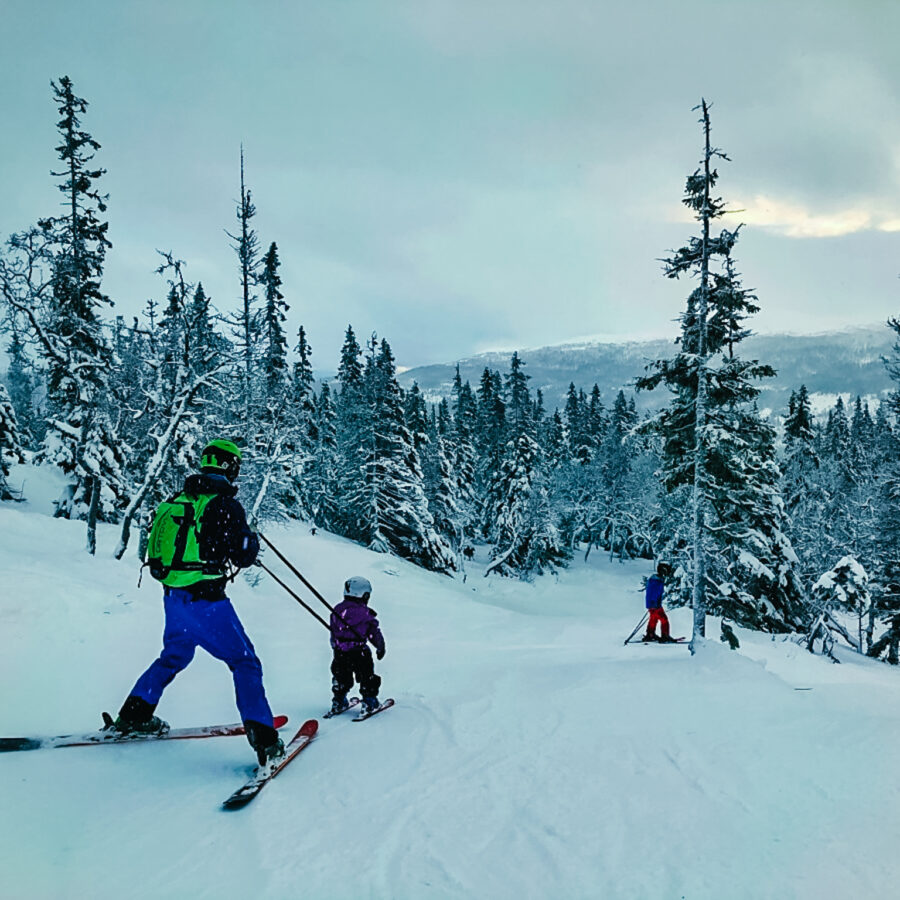 tips lära barn åka skidor skidåkning